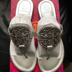 Tory Burch Embellished Miller Sandals